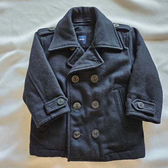 Baby Gap Navy Pea/Puffer Coat Size 18-24 Months - Picture 3 of 6